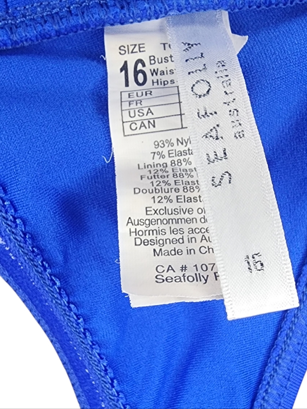 Seafolly Halter Bandeau Bikini Top, Womens 12 - Picture 4 of 5